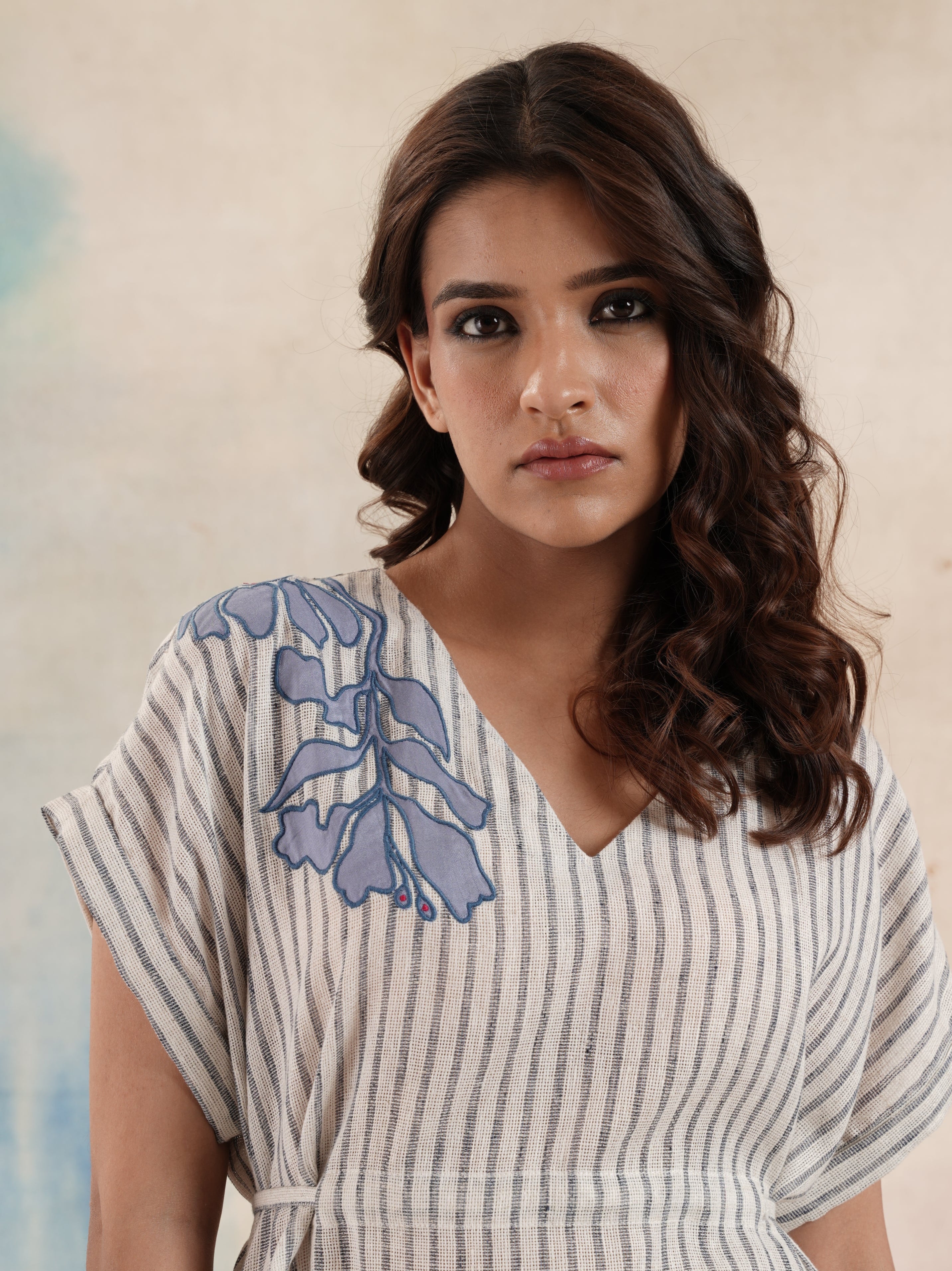 Women's Appliqued Kaftan Dress