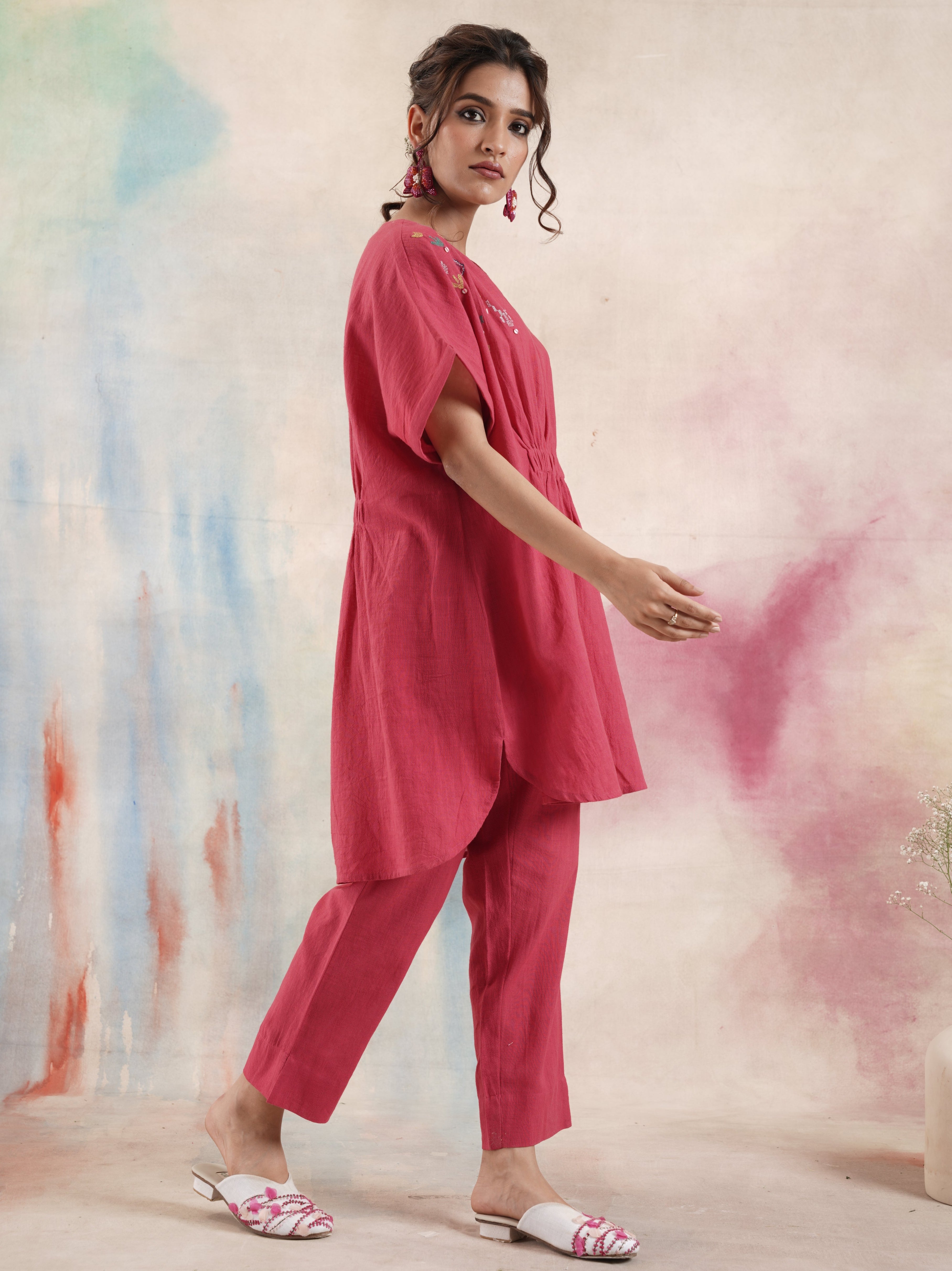 Women's Fuchsia Anti-Fit Coord Set. I Ch