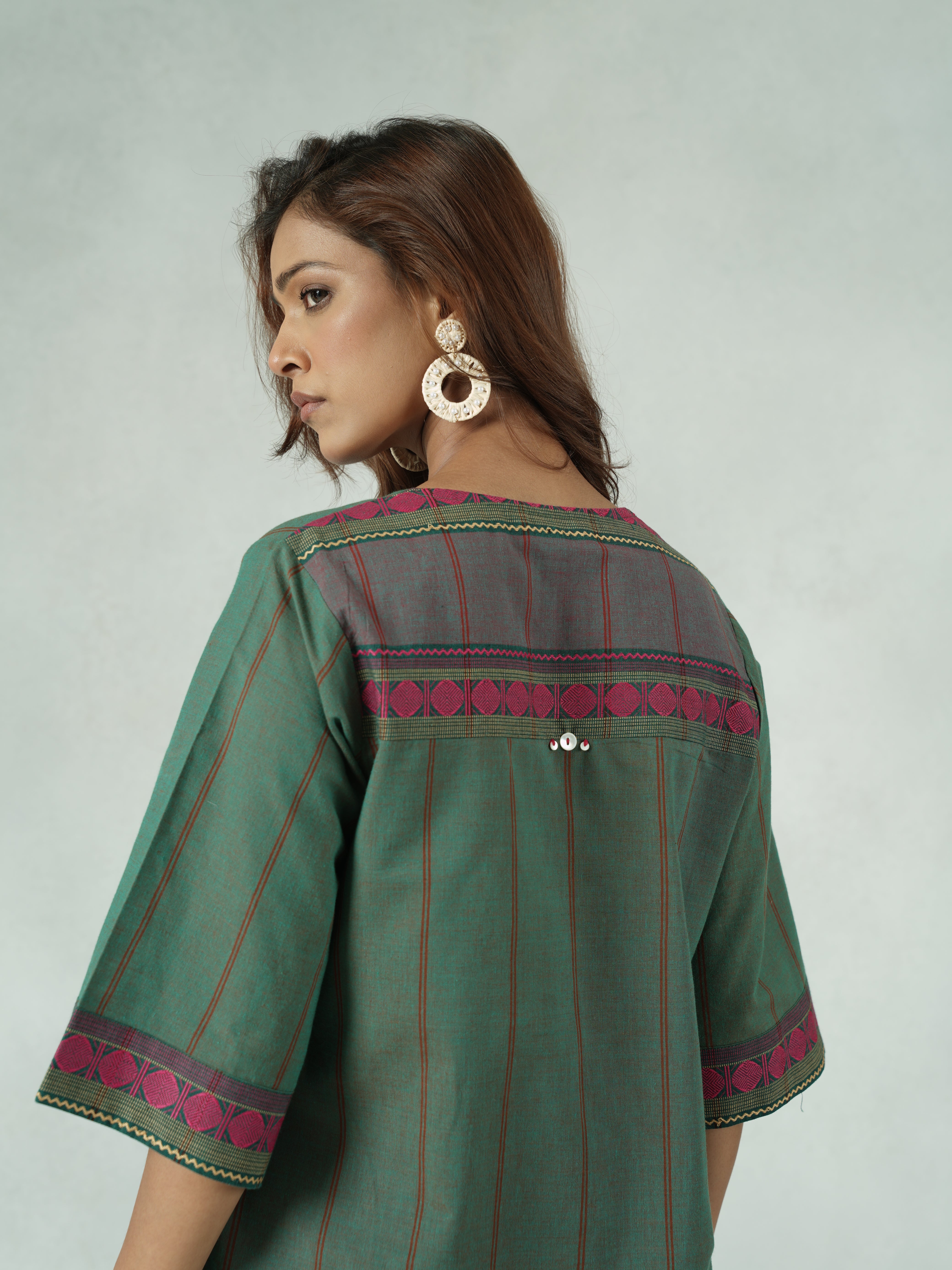 Handwoven Mangalgiri Cotton Co-ord Set