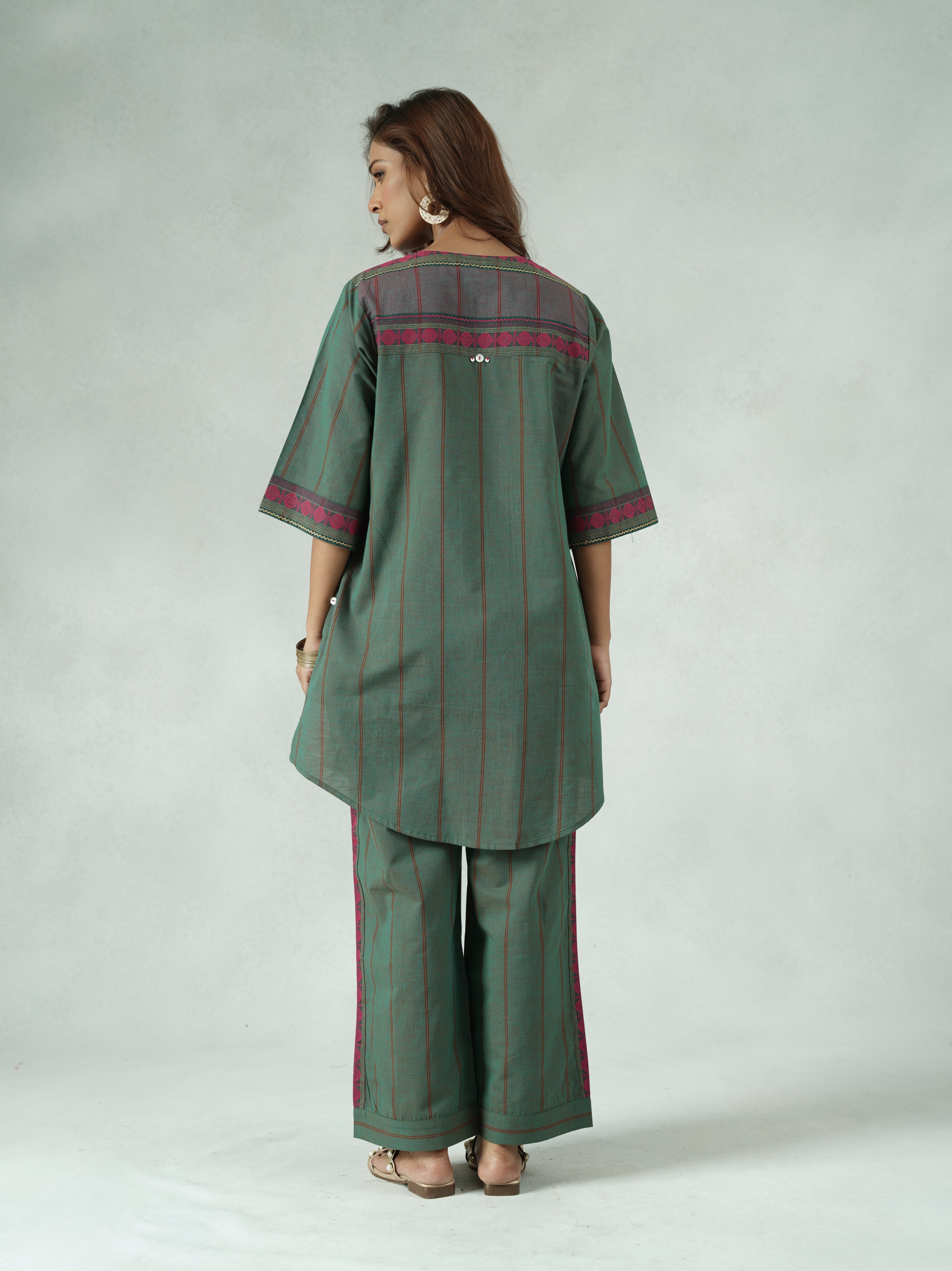 Handwoven Mangalgiri Cotton Co-ord Set