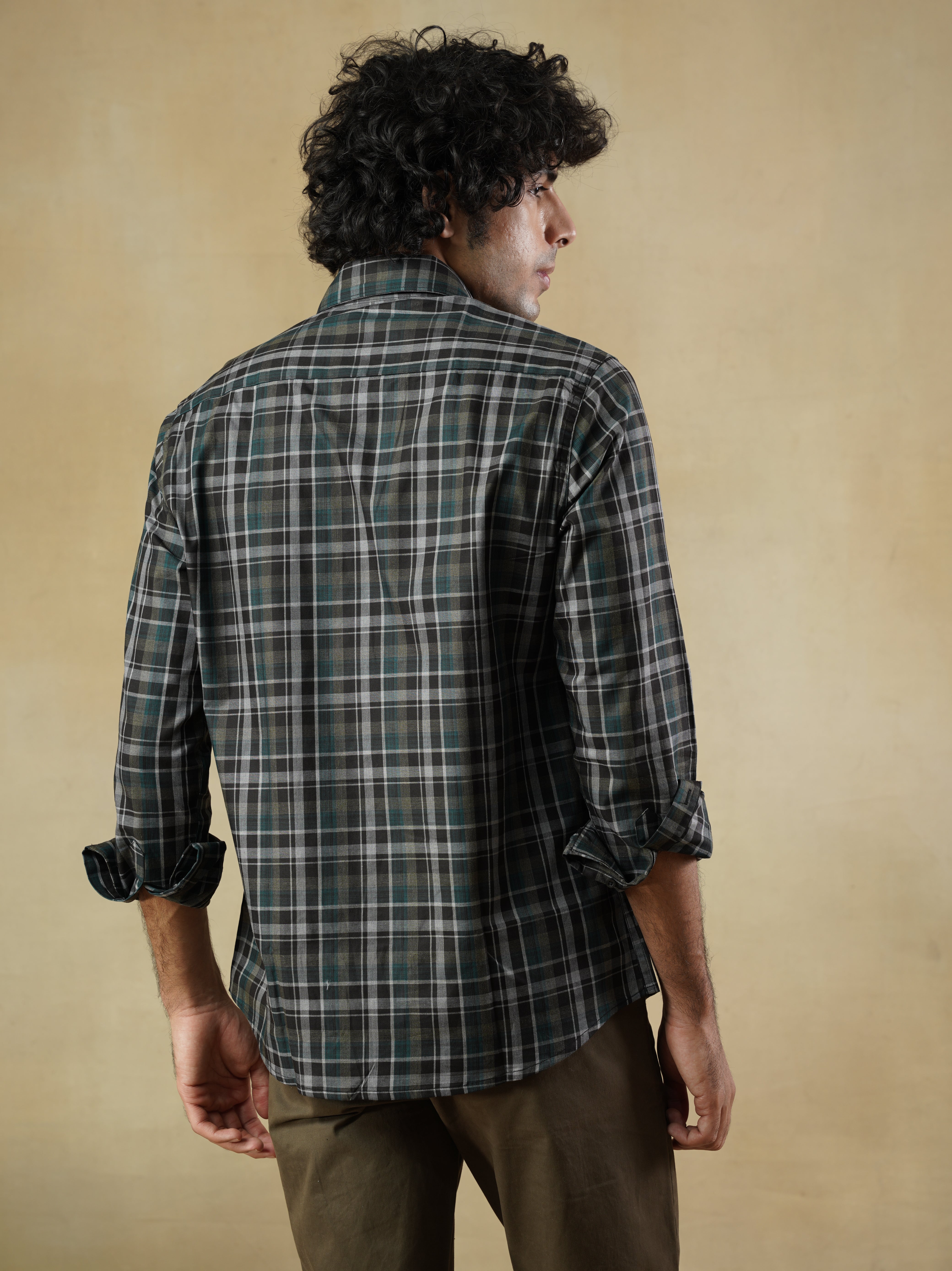 Men's Black Formal Full Sleeves Shirt