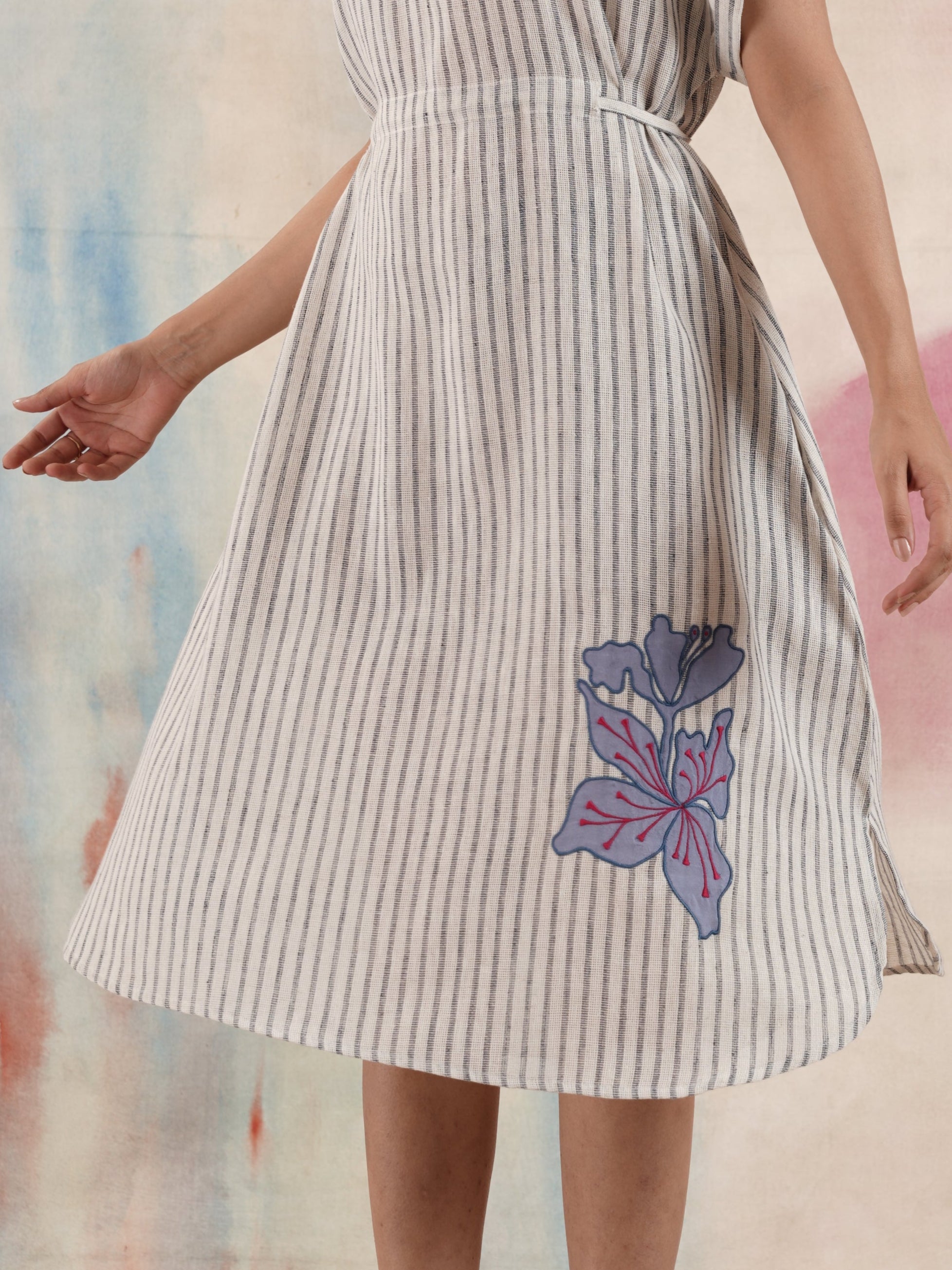 Women's Appliqued Kaftan Dress
