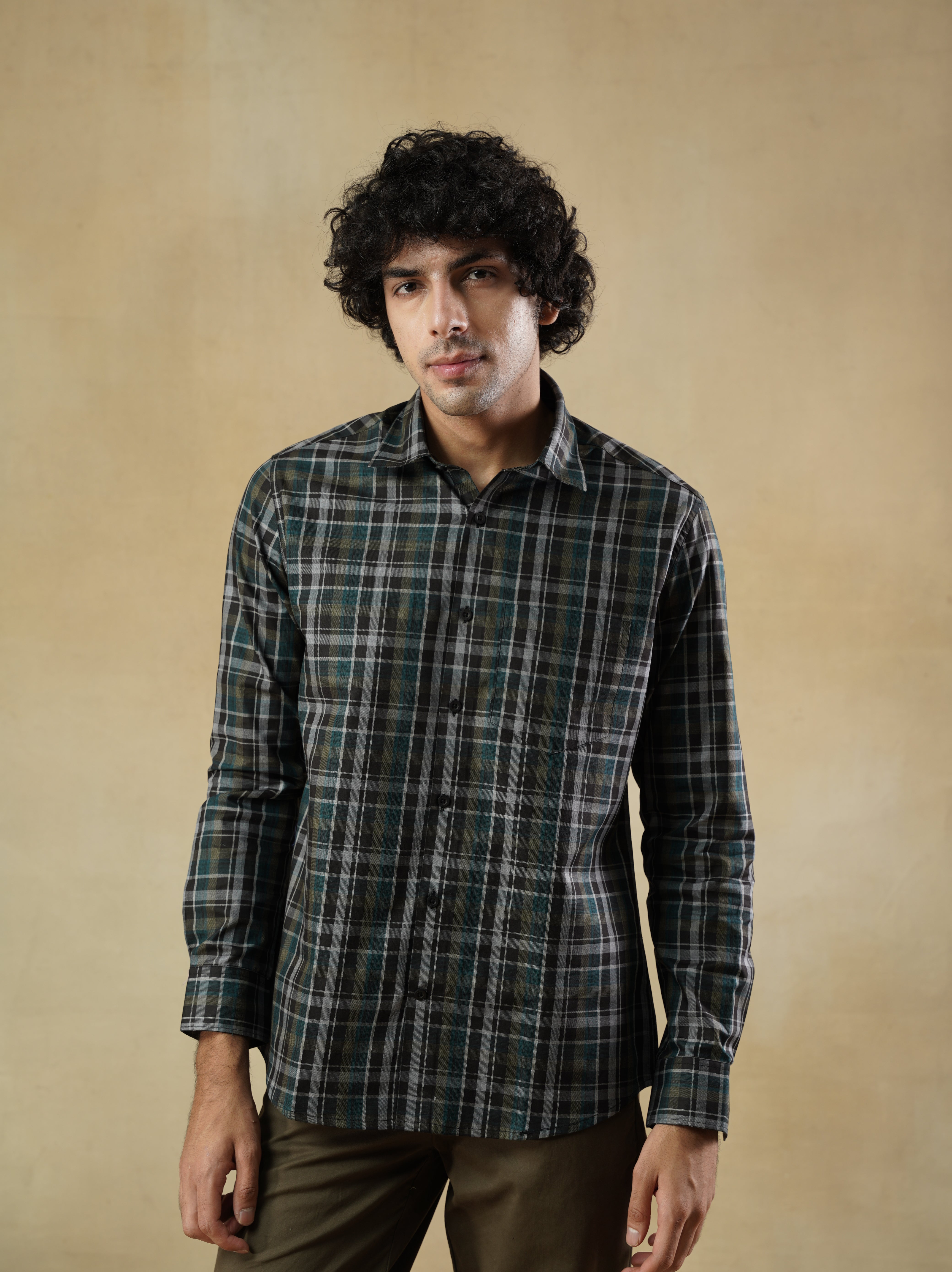 Men's Black Formal Full Sleeves Shirt